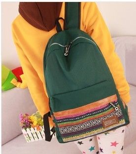 fashional kinds of color canvas shoulder bag for young girls 