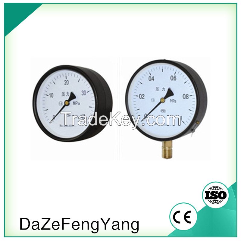 Black steel pressure gauge Manometer