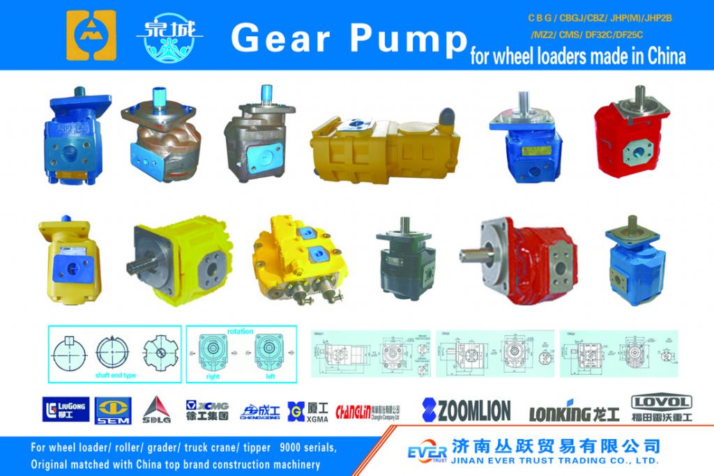 hydraulic pumps steering pump  for wheel loader and truck crane