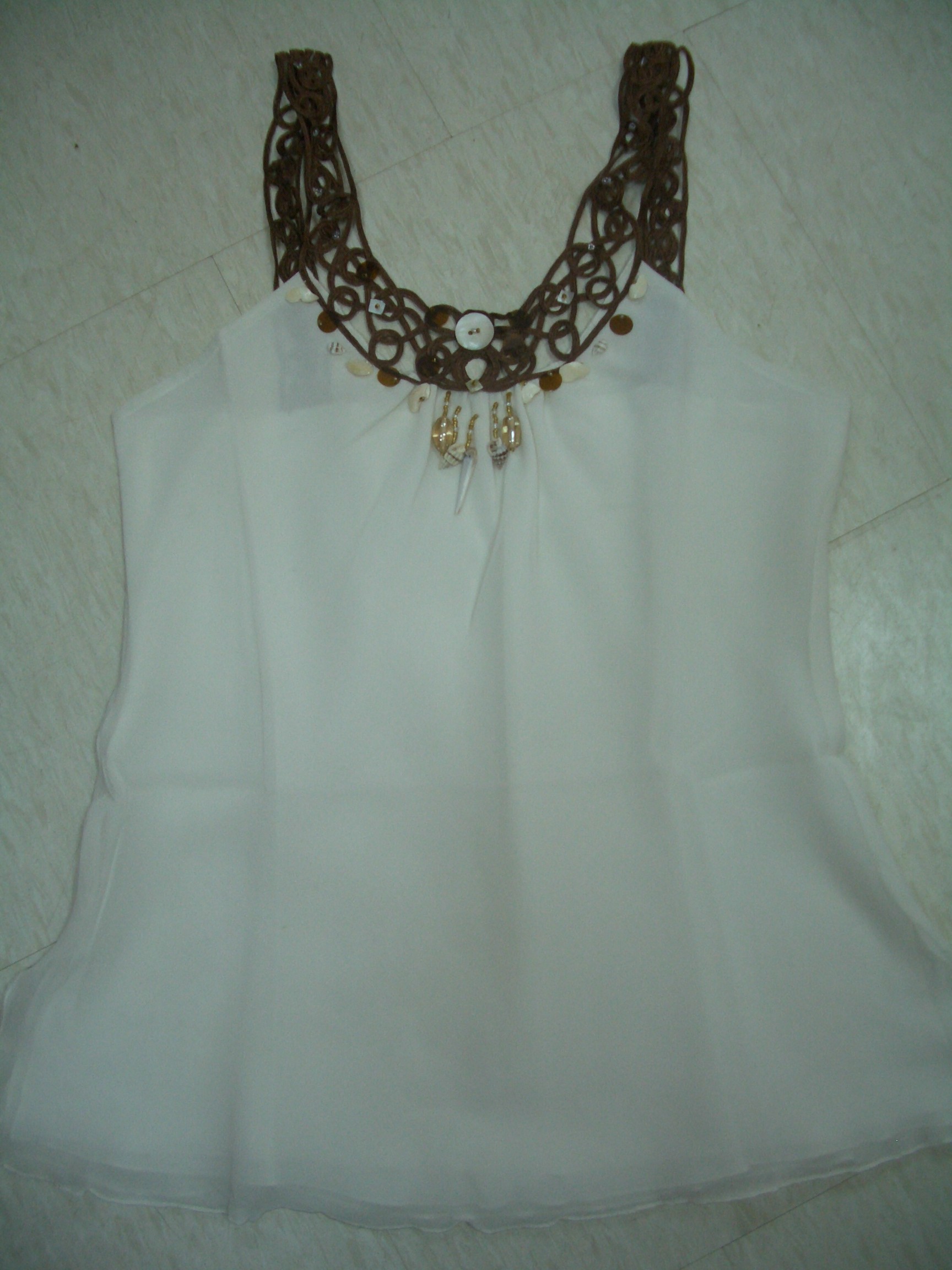 Lace Cornelli Top with shells