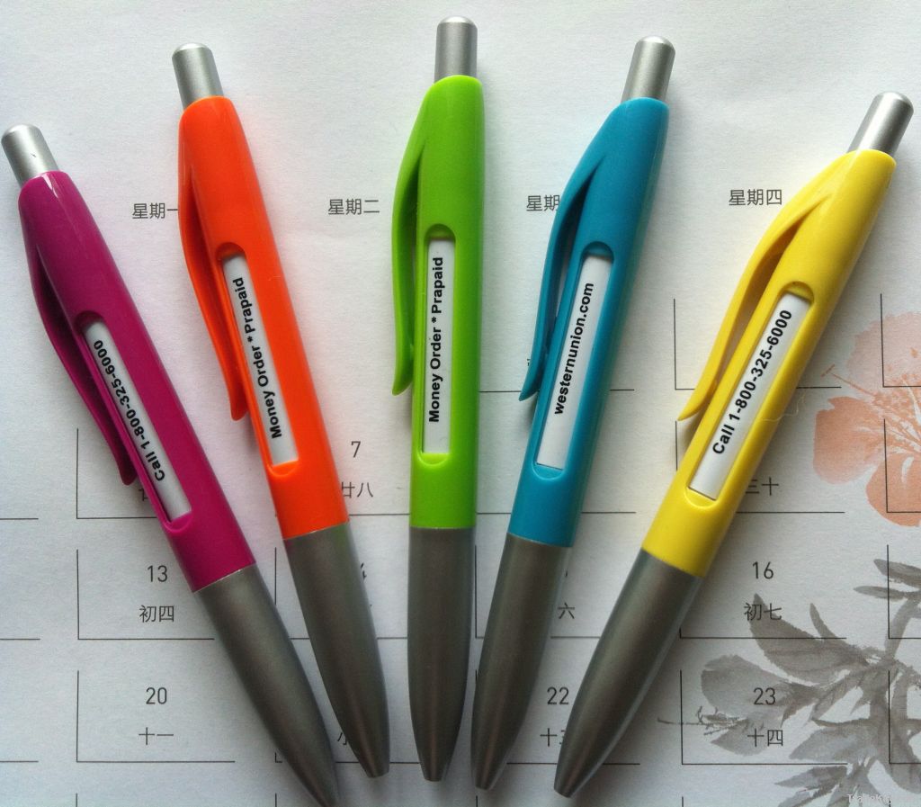 Luxurious Characterized Plastic Banner Pen