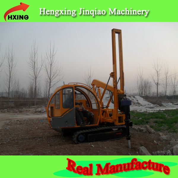 Hot Sale Small Crawler Road Hydraulic Pile Driver For PV Installation