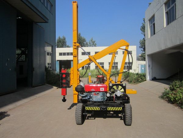 Guardrail Hydraulic Post Driving Machine