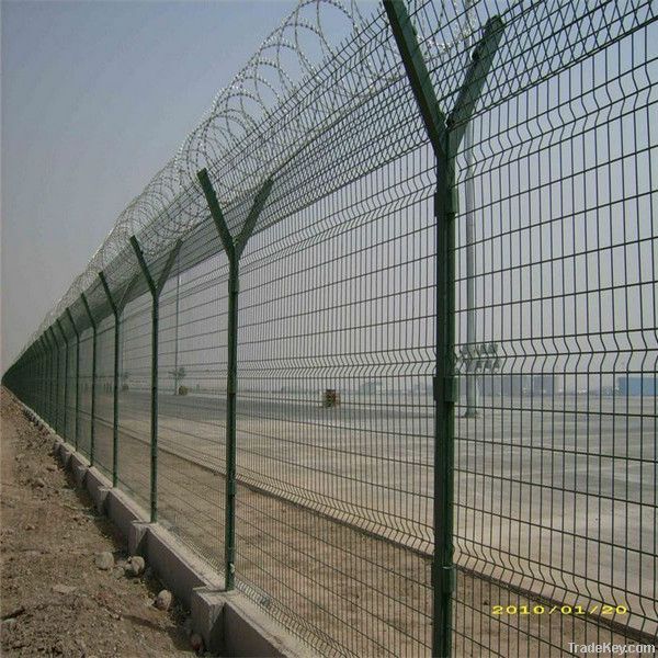 Y-type post airport fence/V shaped mesh fence net(AR)