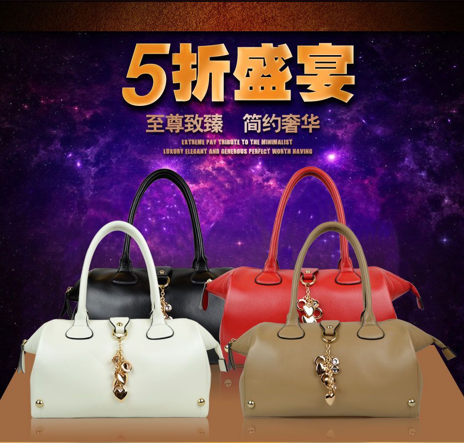 2014 explosion models in Europe and America OL influx of European and American leather handbag bag ladies hand bag wholesale