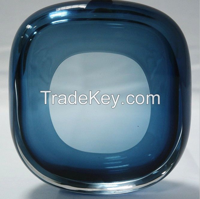 Clear K9 crystal art design ashtray