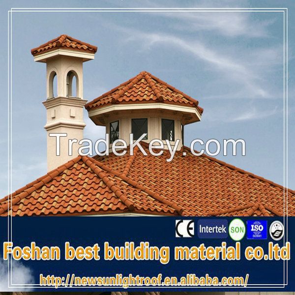 color stone coated metal roof tile