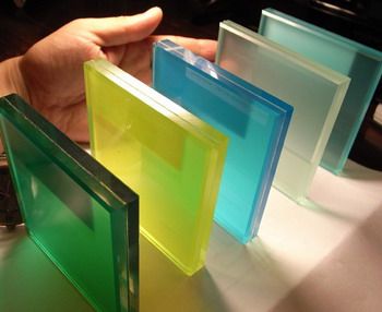 6.38mm 8.38mm 10.38mm Blue/Yellow/Green Laminated Glass (TLG)