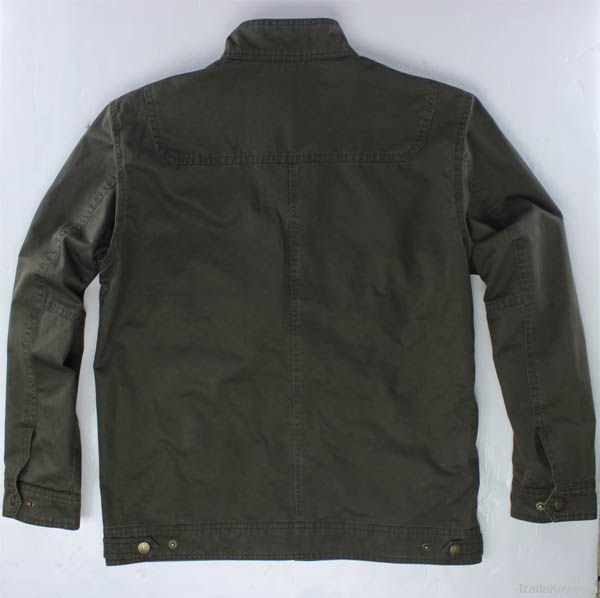 Mens washed cotton coats
