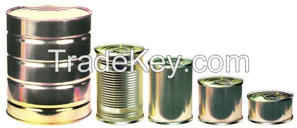 Tin cans for food and non-food products