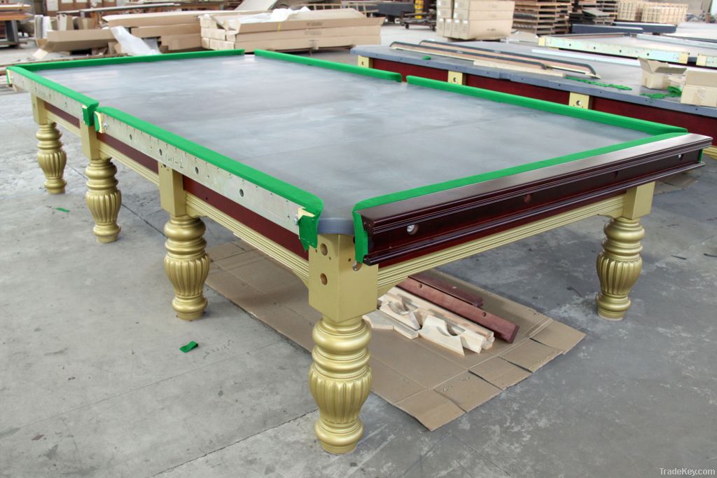 12ft billiard slate pool table in black