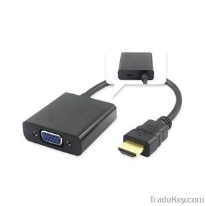 HDMI A to VGA +Power+Audio Adapter Cable