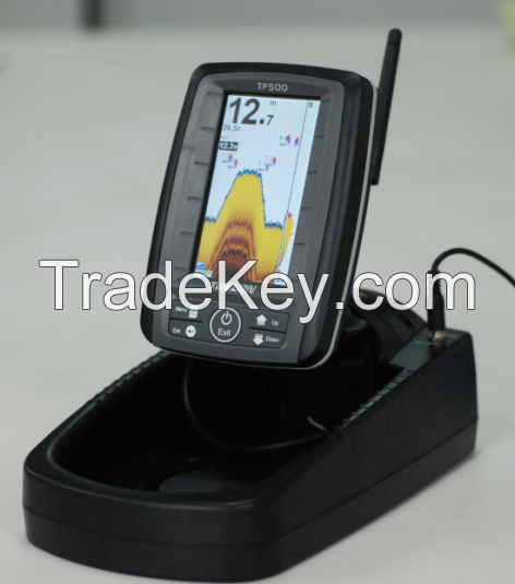 Colorful Display Screen Digital Wireless Sonar Fish Finder for Bait Boat