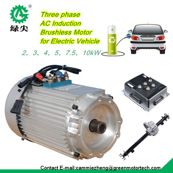 Electric car AC brushless motor drive assembly kit with controller