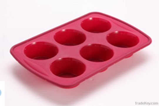 6 cup silicone muffine pan with rack