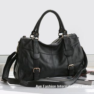 Fashion women full grain genuine leather handbag satchel 