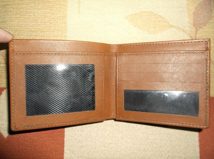 Men Bi Fold Double 3 Pocket Wallet