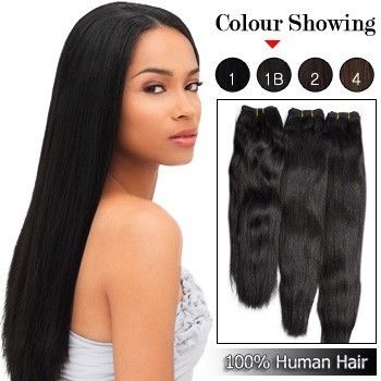 Top quality virgin brazilian straight hair 100g12-30 inch off black color