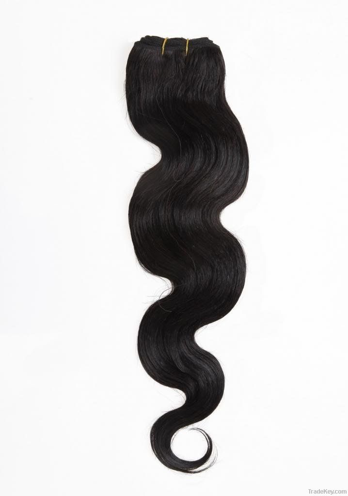 100% Brazilian Human Hair Body weave Jet black