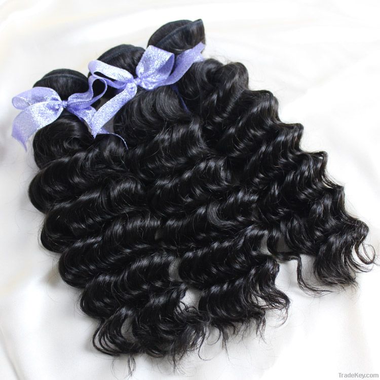 100% Brazilian Human Hair Deep weave Natural color