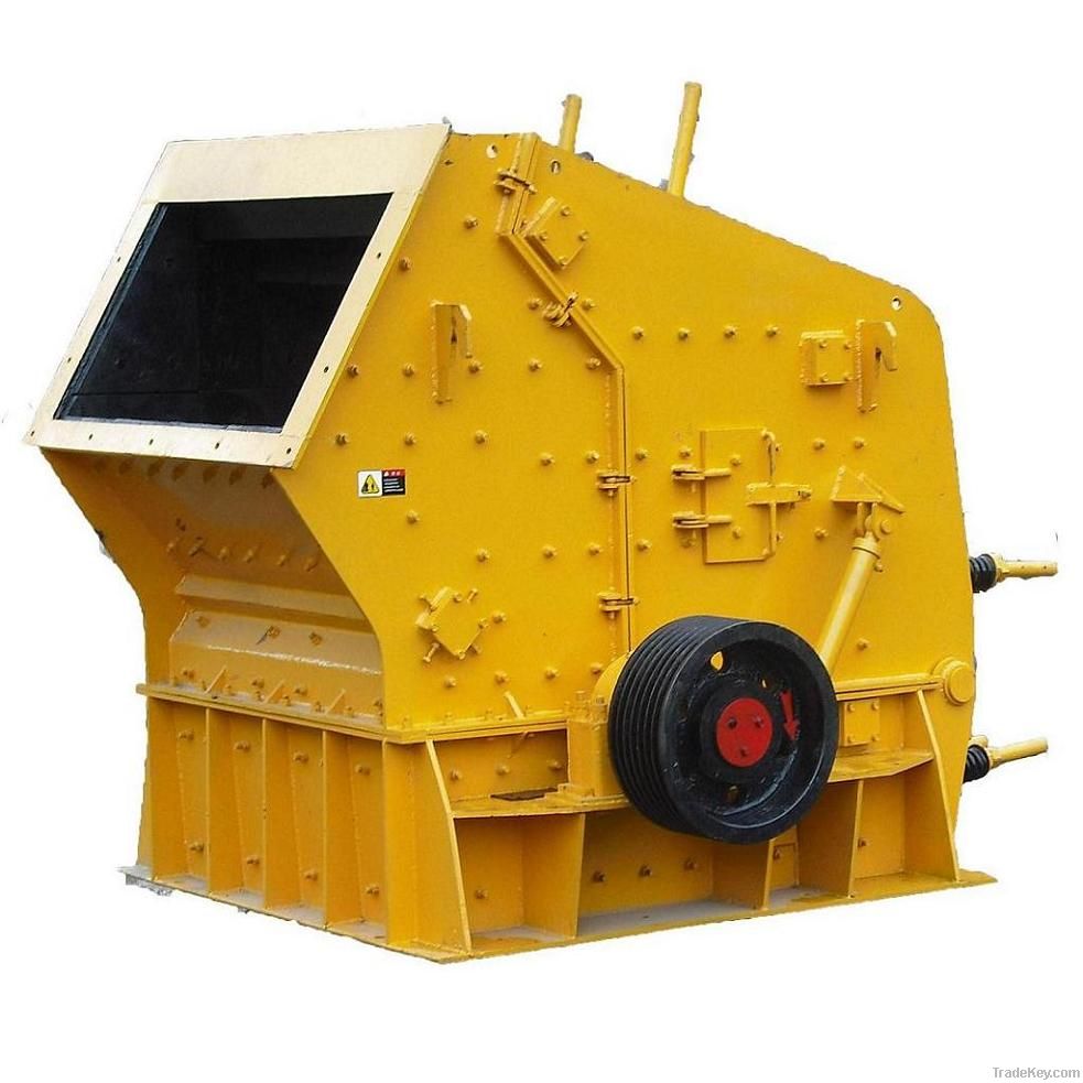 Rock impact crusher machine with 70-130 t/h capacity