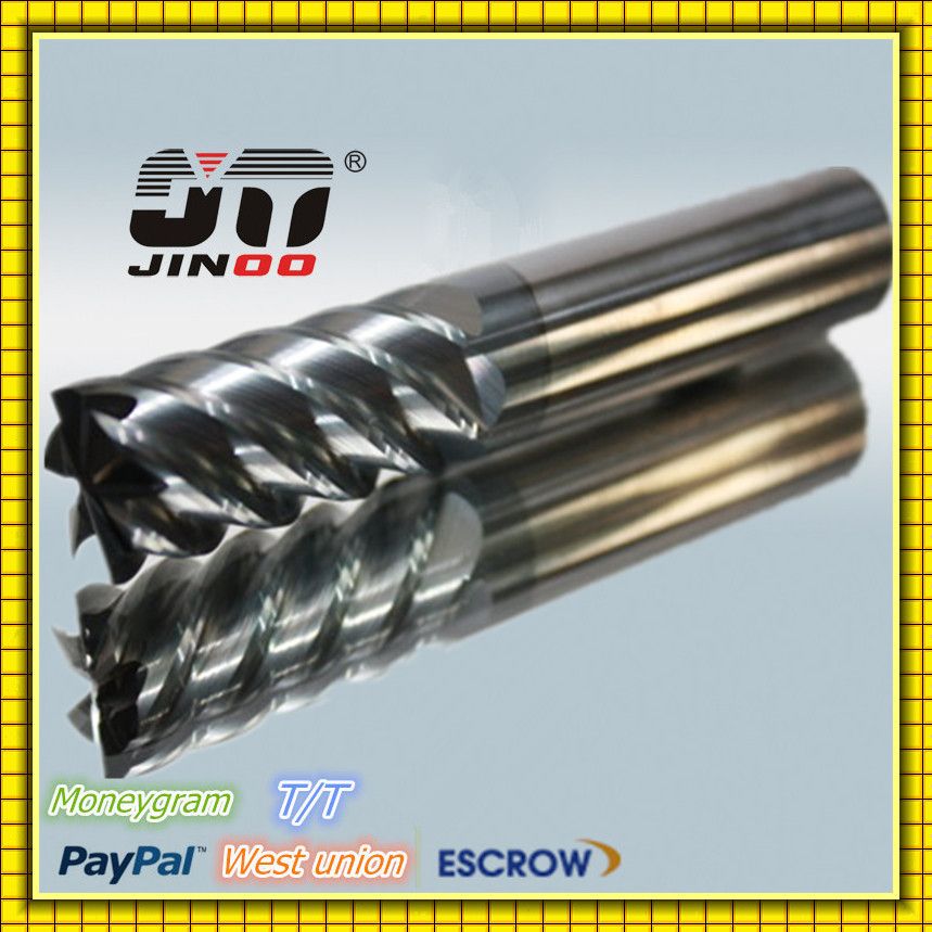 JINOO- tungsten carbide finishing end mills/ helix angle end mills