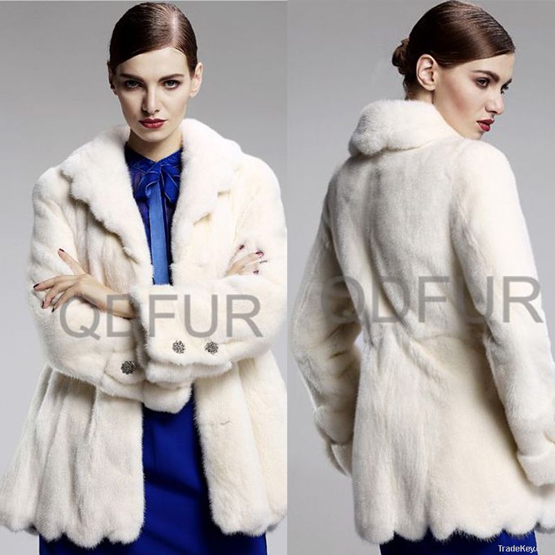 mink fur women coats new 2014 china supplier