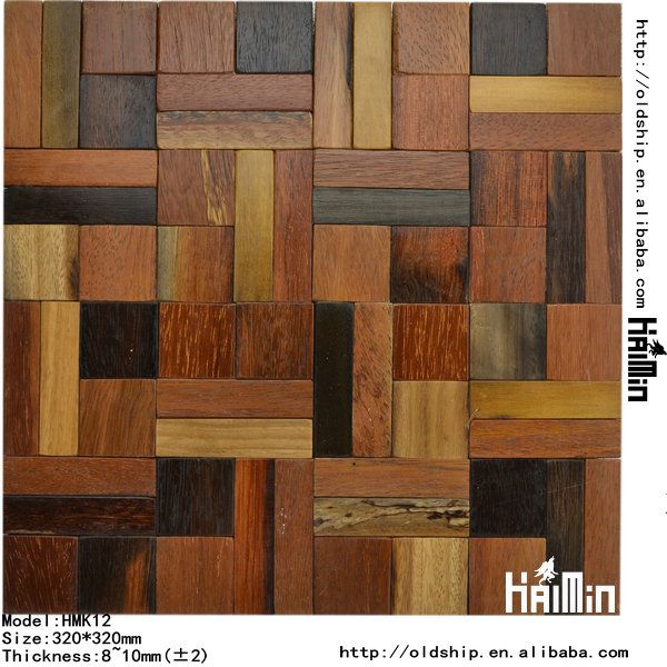Wooden Mosaic for Home Wall Decoration