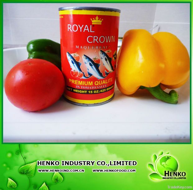 425g canned mackerel in tomato sauce