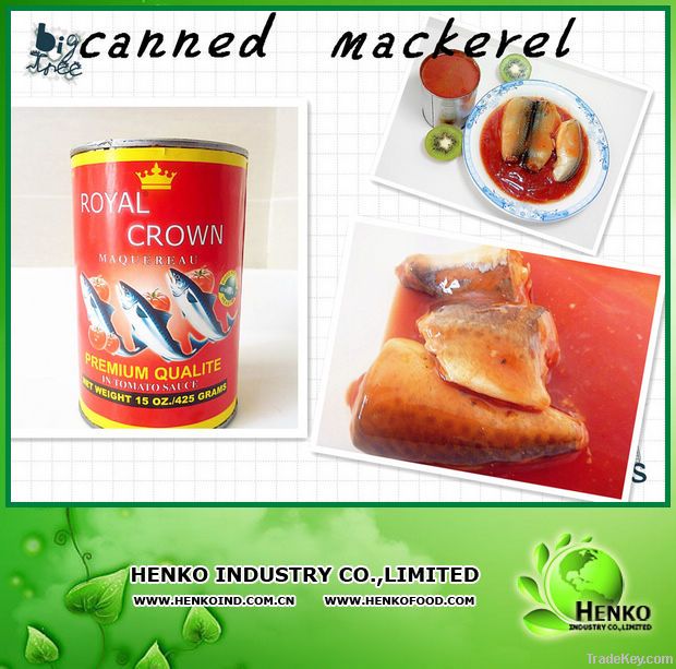 425g canned mackerel in tomato sauce