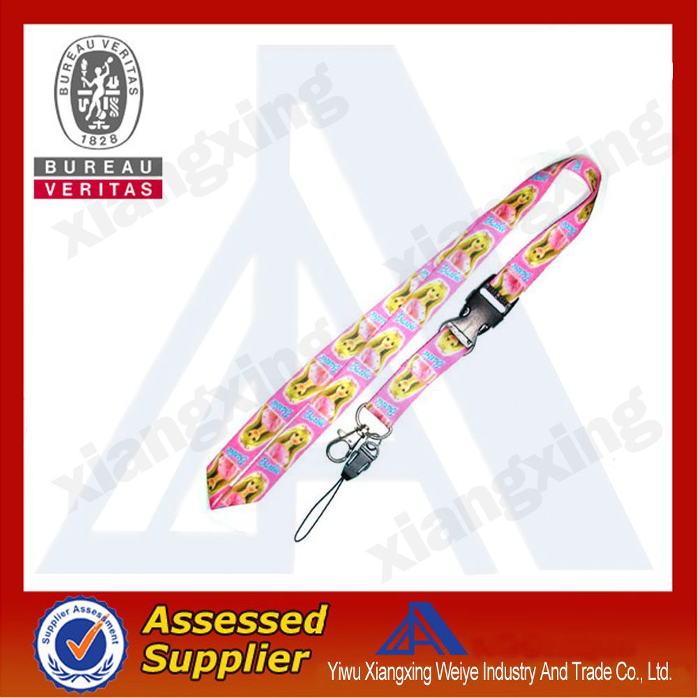 Cheap Custom Heat Transfer Lanyard WIth Safety Buckle