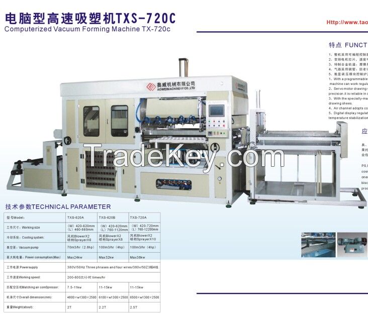 Top Quality Micro-Computer Automatic Vacuum Forming Machine