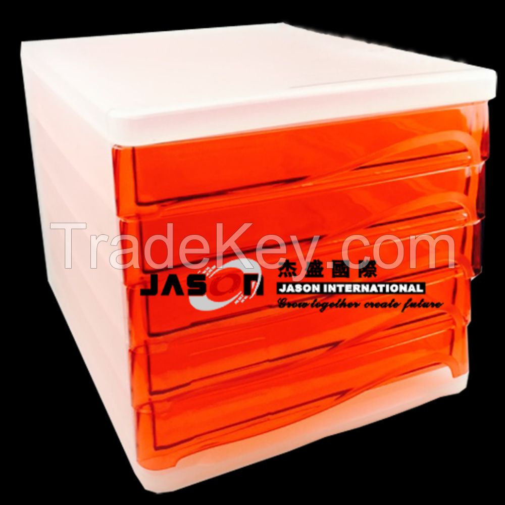 5 drawer plastic  box with office supply