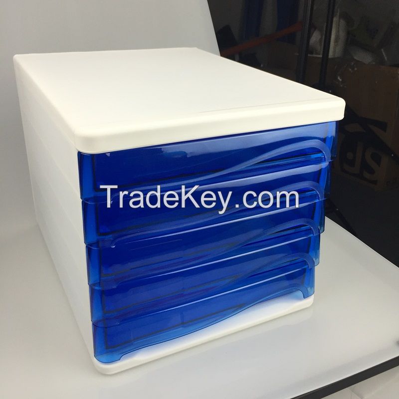 plastic filing cabinet with drawer for office supplies made in China