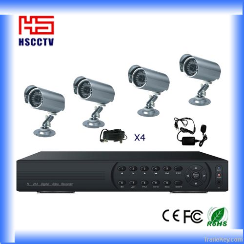 Cheap 4CH Security Camera DVR  Monitor