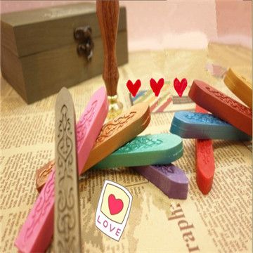 Red Flexible Sealing Wax/colorful sealing wax with wick