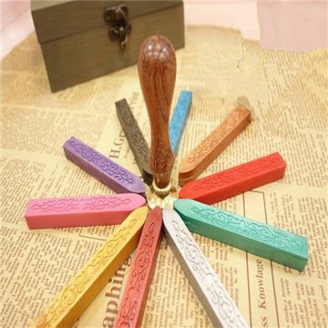 Red Flexible Sealing Wax/colorful sealing wax with wick