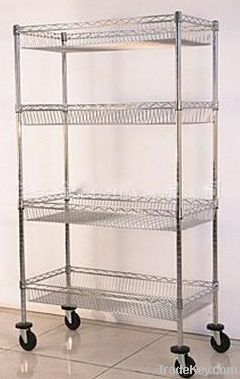 Basket wire shelf