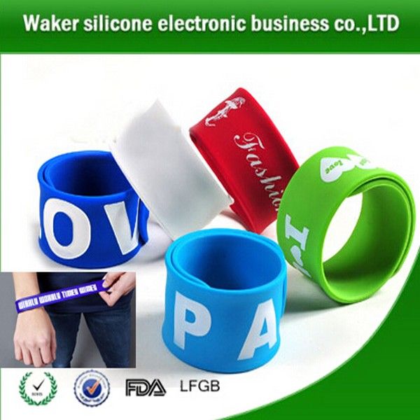 Silicone Slap Bracelet wristband /silicone slap bracelets