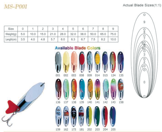 fishing lure spoons(MS-P001)