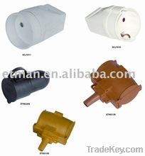 rewirable plug and socket