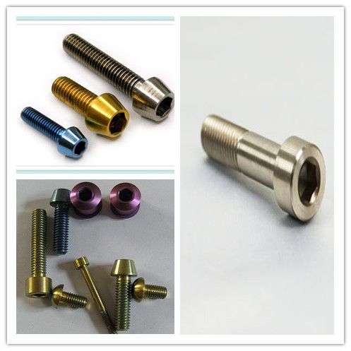 colorful titanium bolts for industrial / titanium bolts for mountain bicycle