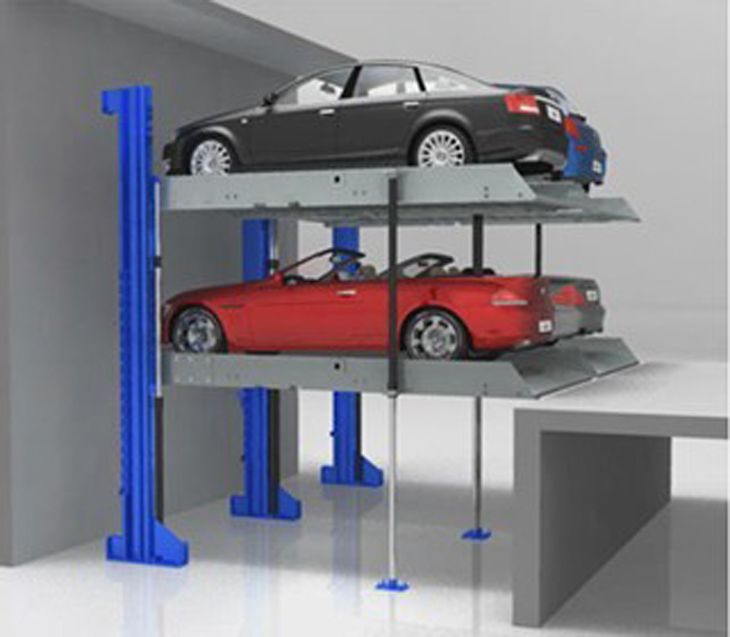 Pit design Double Parking Car Lift for 4 Vehicles Multi-level Parking System Manufacturer