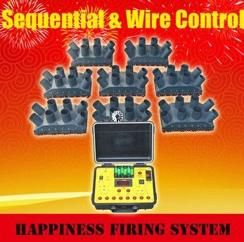 64 channels wire control stage special effects firworks firing system with salvo and sequential fire function(DBW8N-64) 