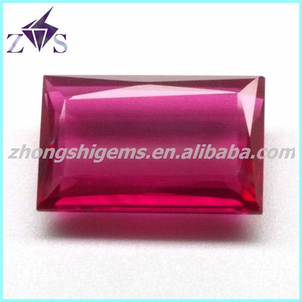Artificial ruby red corundum loose diamond jewelry