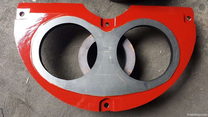 Sermac concrete pump parts spectacle plate and cutting ring