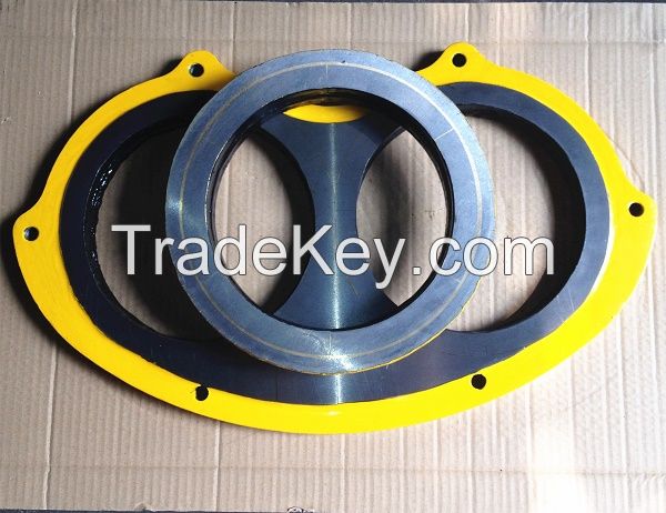 Sany concrete pump spare parts spectacle plate and cutting ring