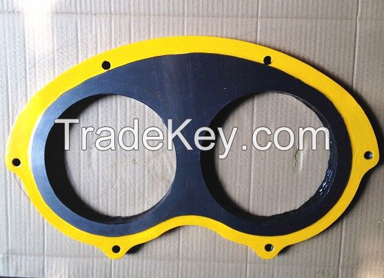 Sany concrete pump spare parts spectacle plate and cutting ring