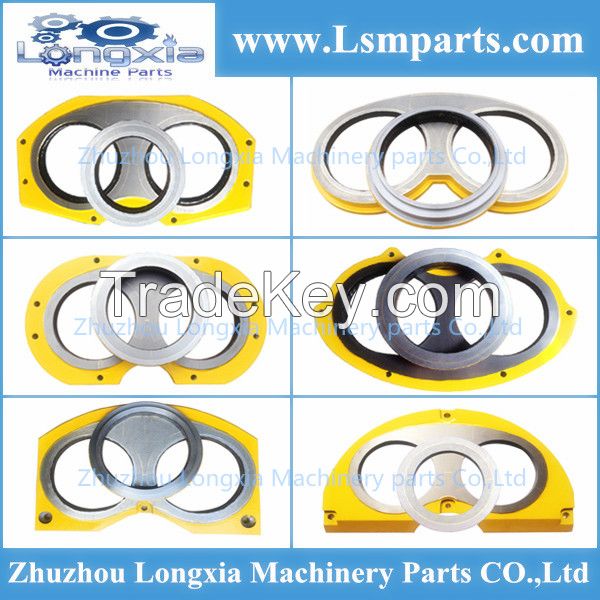 Concrete pump parts wear plate and cutting ring