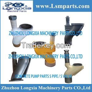 concrete pump spare parts S valve/S tube